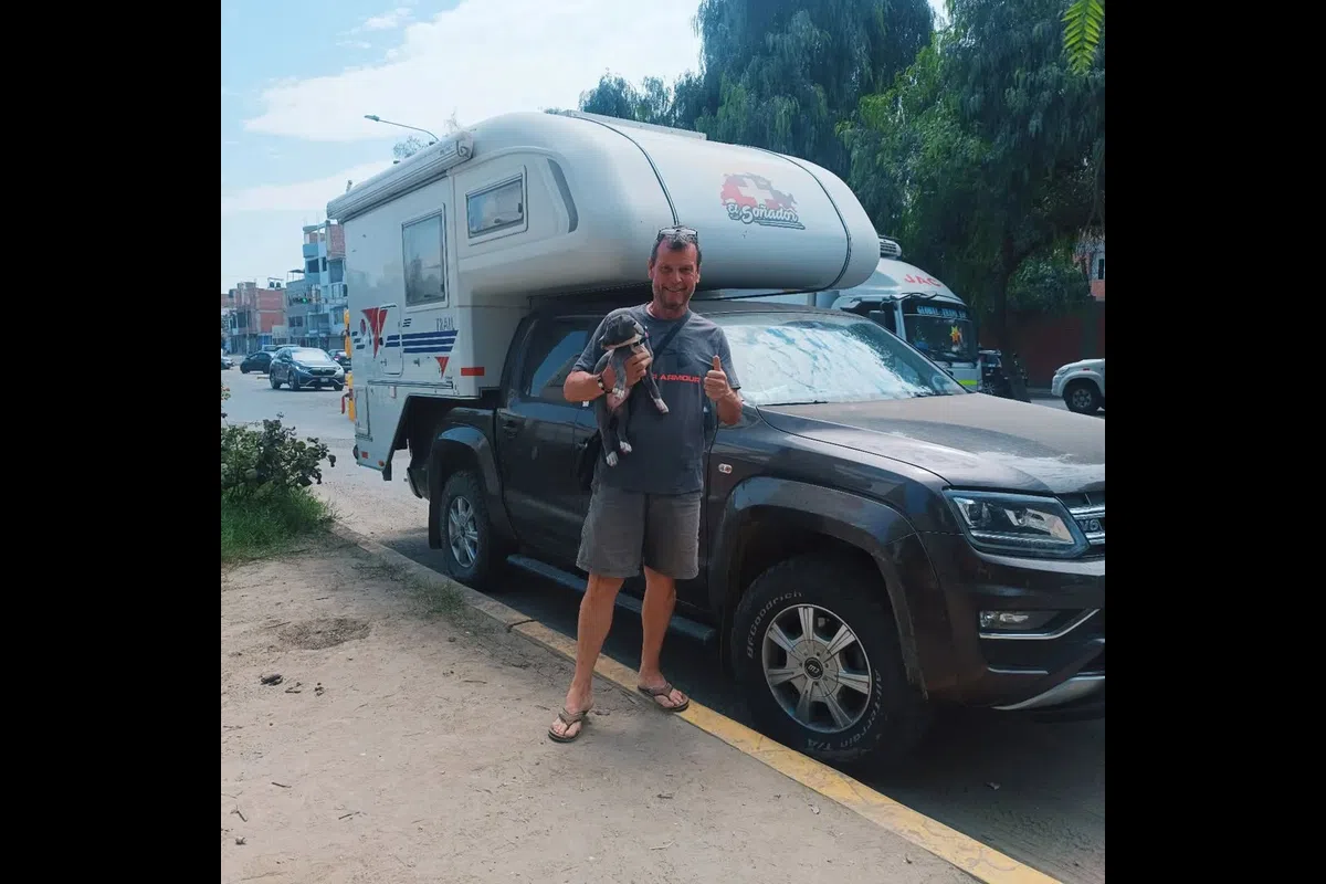 Ejemplo de mascota enviada a país de destino.